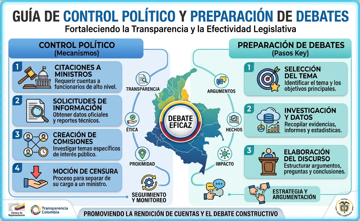 El control político y la preparación de debates